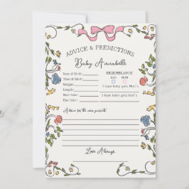 Whimsical Garden Party Blumendusche Babyberatung Einladung