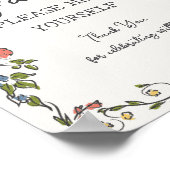 Whimsical Garden Party Französisch Blumenliebhaber Poster (Ecke)