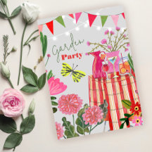 Whimsical Garden Party Geburtstags-Blumen-Schmette