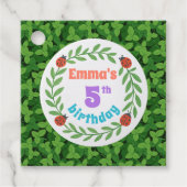 Whimsical Garden Party Vielen Dank Tag Geschenkanhänger (Vorderseite)