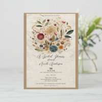 Whimsical Garden Pressed Blume Bohemisch Bridal