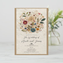 Whimsical Garden Pressed Blume Bohemisch Hochzeit