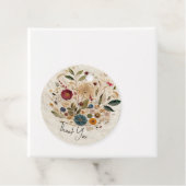 Whimsical Garden Pressed Blume Bohemisch Hochzeit Geschenkanhänger (Beispiel)