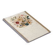 Whimsical Garden Pressed Blume Bohemisch Notizblock (Rechte Seite)