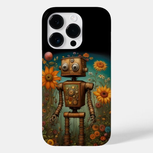 Whimsical Garden Robot | Digitale Kunst Case-Mate iPhone Hülle (Rückseite)