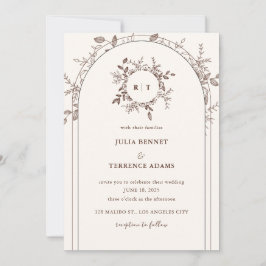 Whimsical Garden Romantik: Einladung zur Hochzeit