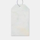 Whimsical Garden Rustikale Wildblume Sommerhochzei Geschenkanhänger (Rückseite)