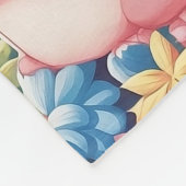 Whimsical Garden spielerisch Kaninchen Blanket Des Fleecedecke (Ecke)