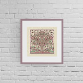 Whimsical Garden Tree: Art Nouveau Symphony Poster