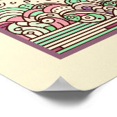 Whimsical Garden Tree: Art Nouveau Symphony Poster (Ecke)