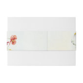 Whimsical Garden Wild Blume Summer Wedding Einladungsbanderole (Rückseitenbeispiel)