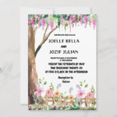 Whimsical Garden Wildblume Hochzeit Einladung (Vorderseite)