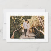 Whimsical Garden Wildblume Wedding Save The Date (Rückseite)