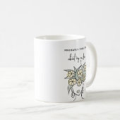 Whimsical Gardene Yellow Floral Personalisiert Kaffeetasse (VorderseiteRechts)