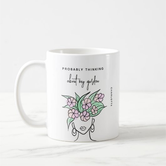 Whimsical Gardener Personalisiert Kaffeetasse (Links)