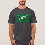 Whimsical Gay Street Sign Pride Quees LGBTIQ Party T-Shirt<br><div class="desc">Liebe ist Liebe. Cooles Gay Street Schild für Ihr stolzes Party! Feiern Sie Liebe mit diesem trendigen Stolz-Design. Pride Regenbogen LGBT lesbische quee Gay Party LGBTQ Geschenk und Party Dekor Party Button Button.</div>