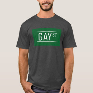 Whimsical Gay Street Sign Pride Quees LGBTIQ Party T-Shirt