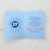 Whimsical Geboren am 4. Juli Happy Birthday Karte (Innenseite)