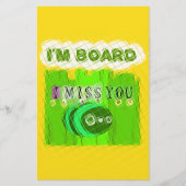 Whimsical gelangweilt, aber denken Sie an Sie Briefpapier (Vorderseite)