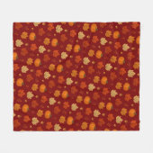 Whimsical gemütlicher Herbst Fleecedecke (Vorderseite (Horizontal))