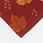 Whimsical gemütlicher Herbst Fleecedecke (Ecke)