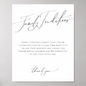 Whimsical Gender Neutral Family Traditionen unterz Poster (Vorne)