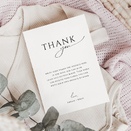 Whimsical Gender Neutral Flat Vertical Baby Shower Dankeskarte