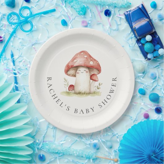 Whimsical Gender Neutral Niedlich Baby Dusche Pappteller (Party)