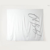 Whimsical Gender Neutral Oh Baby Hintergrund Wandteppich (Vorderseite (Horizontal))