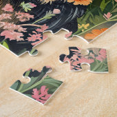Whimsical German Shepherd in a Flower Garden Puzzle (Seite)