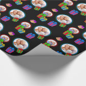 Whimsical Geschenkpakete mit Fotos Geschenkpapier (Ecke)