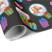 Whimsical Geschenkpakete mit Fotos Geschenkpapier (Rolleneckpunkt)