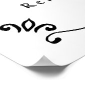 Whimsical Gezeichnet Pizza Probe Abendessen Unterk Poster (Ecke)