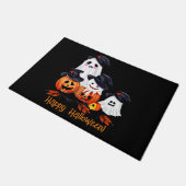 Whimsical Ghost Gang Halloween Door Mat Fußmatte (Schrägansicht)