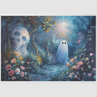 Whimsical Ghost Garden Entdeckungsreise Seidenpapier