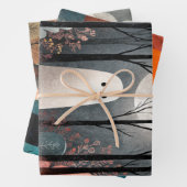 Whimsical Ghost Illustration Spooky Niedlich Hallo Geschenkpapier Set (Beispiel)