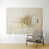 Whimsical Ghost mit Wildblumen Wandteppich (Beispiel (Horizontal))