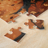 Whimsical Ghost Niedlich Fall Forest Puzzle (Seite)