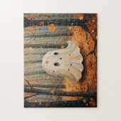 Whimsical Ghost Niedlich Fall Forest Puzzle (Vertikal)