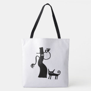 Whimsical Ghost und Cat Tasche