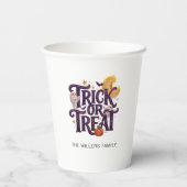 Whimsical Ghosts Halloween Pappbecher (Rückseite)