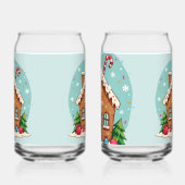 Whimsical Gingerbread House Christmas Scene Dosenglas (Rechts)