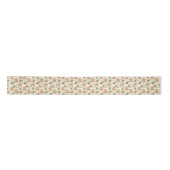 Whimsical Gingerbread & Pine Holiday-Muster Satinband (Vorderseite)