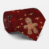 Whimsical Gingerbrett Weihnachten Krawatte (Gerollt)