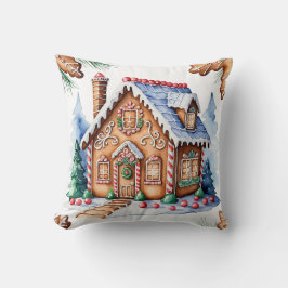 Whimsical Gingerbrett Weihnachten Weihnachten Kein Kissen
