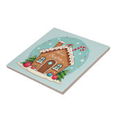 Whimsical Gingerbrett Weihnachtslandschaft im Haus Fliese (Seite)