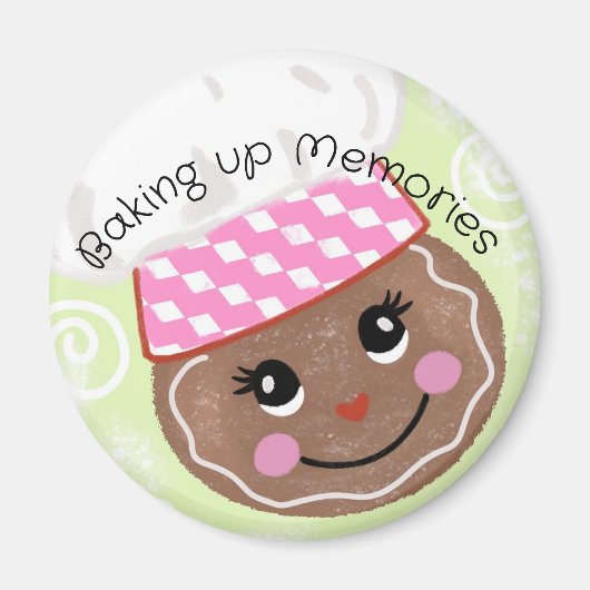 Whimsical Gingerbrot Baker Magnet (Vorne)