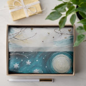 Whimsical Gingerbrot Dreamscape Weihnachten Seidenpapier (Geschenk)