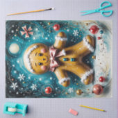Whimsical Gingerbrot Dreamscape Weihnachten Seidenpapier (Basteln)
