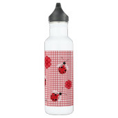 Whimsical Gingham & Ladybugs Trinkflasche (Rechts)